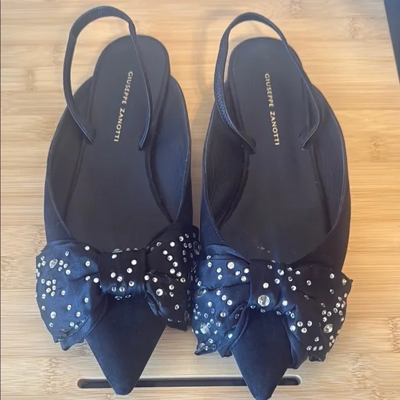 Giuseppe Zanotti Black Embellished Women's Shoes - Picture 1 of 1